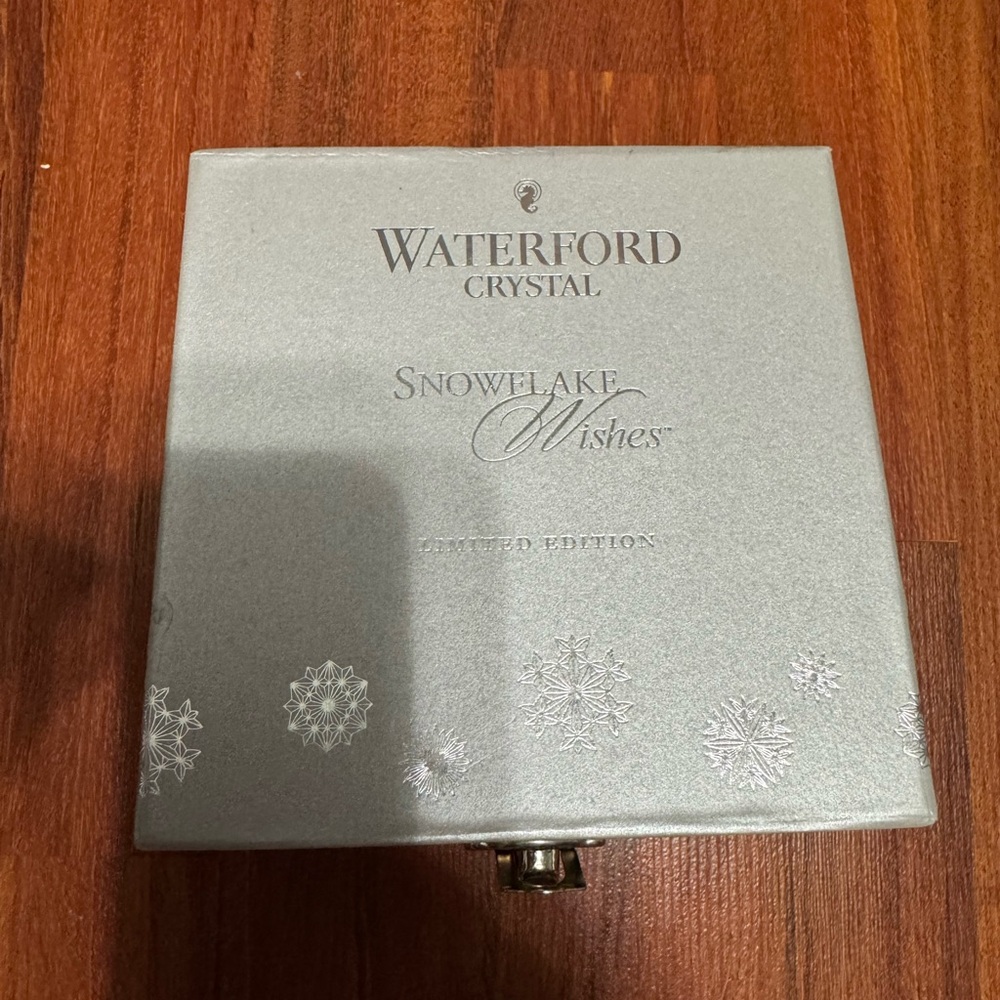 Waterford Silver and Blue Ornament Set
